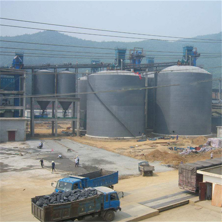 吉林水泥钢板仓2座3000吨青岛项目进入施工